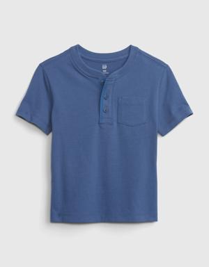 Gap Toddler Henley Pocket T-Shirt blue