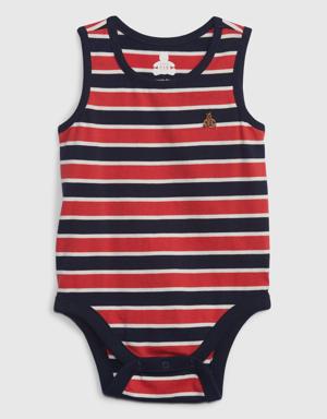 Baby Organic Cotton Mix and Match Tank Bodysuit red