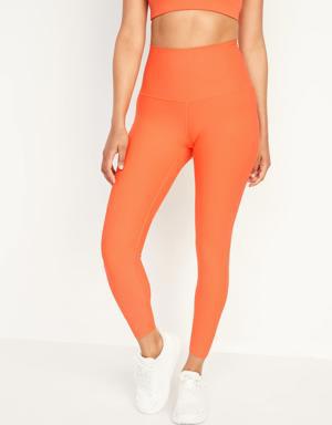 Extra High-Waisted PowerSoft Hidden Pocket 7/8-Length Leggings for Women orange