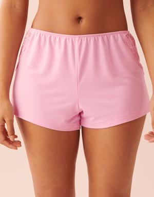 Modal Shorts with Lace Detail
