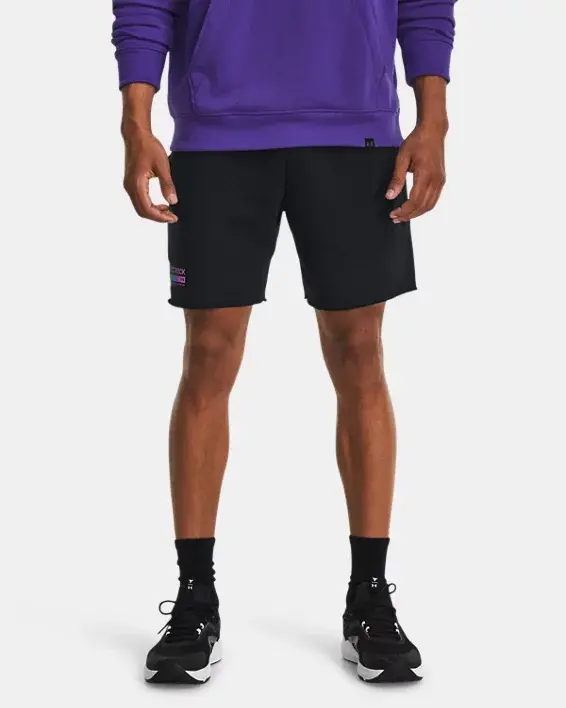 Under Armour Men's Project Rock Heavyweight Terry Shorts. 1