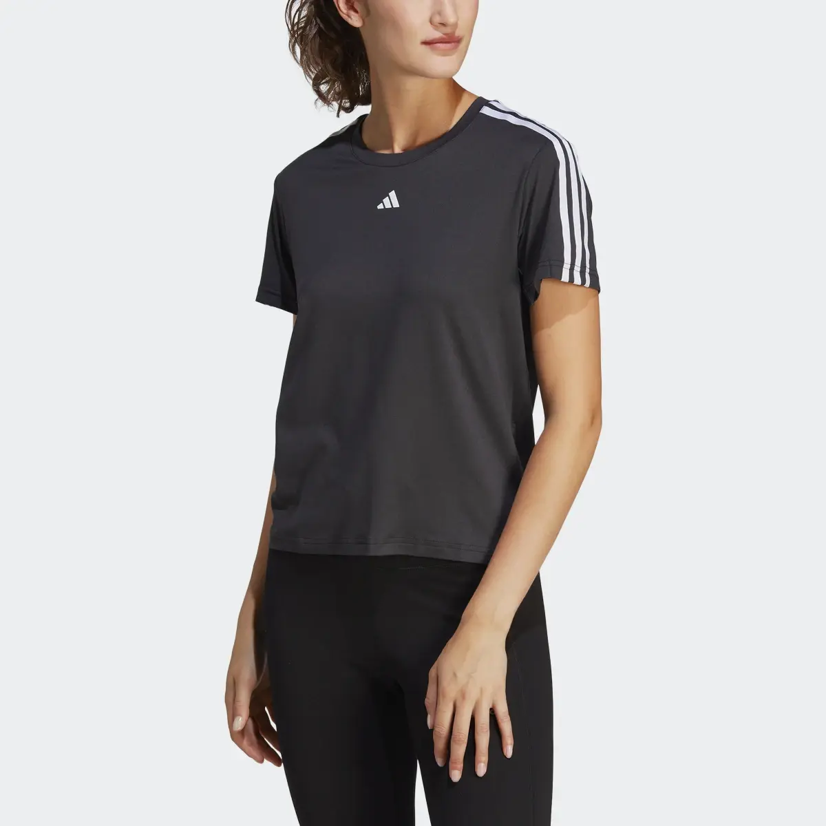 Adidas T-shirt de Treino 3-Stripes AEROREADY. 1