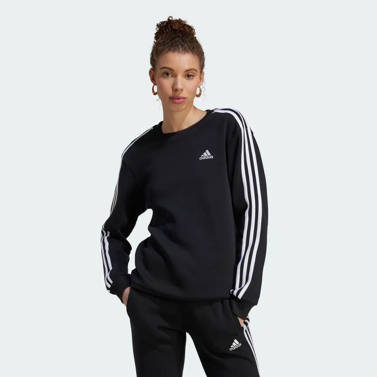Adidas Sweatshirt em Fleece 3-Stripes Essentials. 2