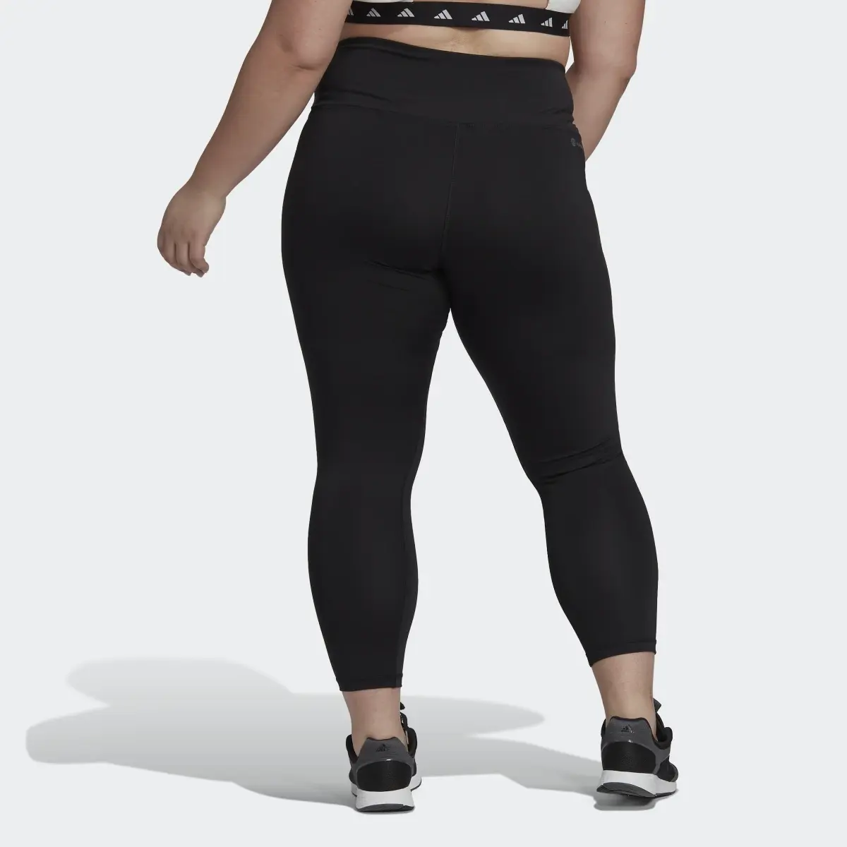 Adidas Training Essentials High-Waisted 7/8 Leggings (Plus Size). 3