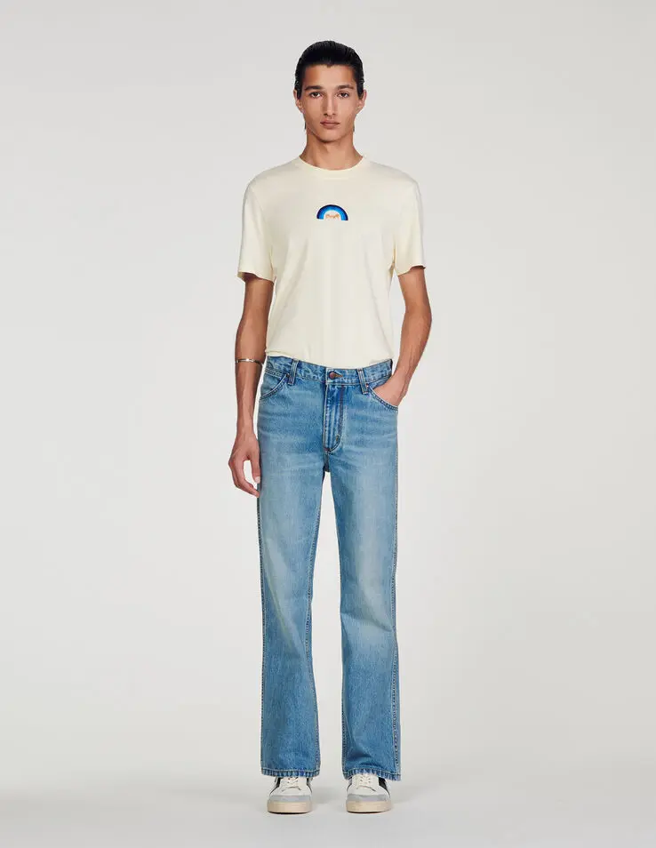 Sandro SANDROxWRANGLER faded jeans. 1