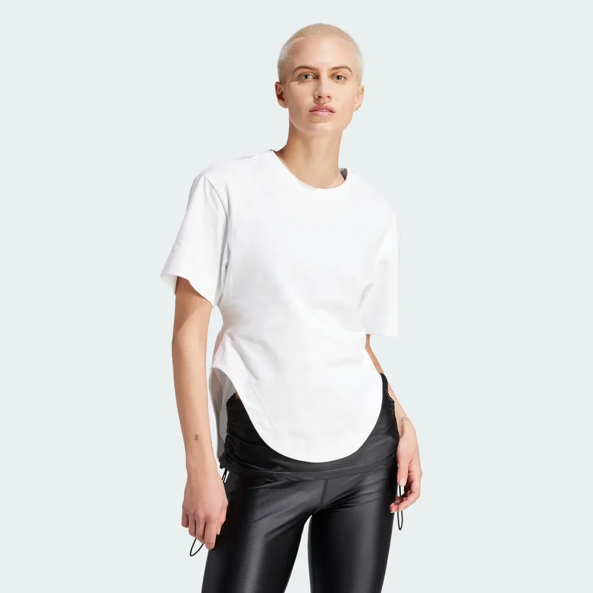 Adidas by Stella McCartney Sportswear Curved Hem T-Shirt. 2