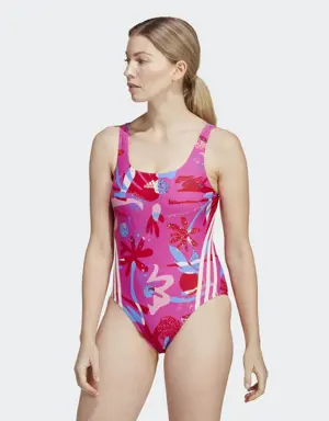 Adidas Maillot de bain à fleurs 3-Stripes. 2 Adidas Maillot de bain à fleurs 3-Stripes. 2