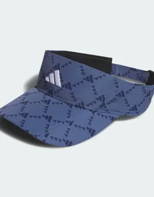 Adidas Monogram Print Fairway Visor. 2