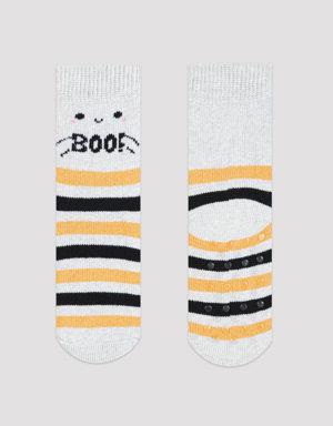 Multi Colour Boot Stripy Soket Socks