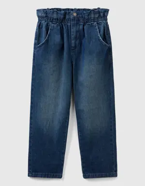 paperbag jeans in 100% cotton