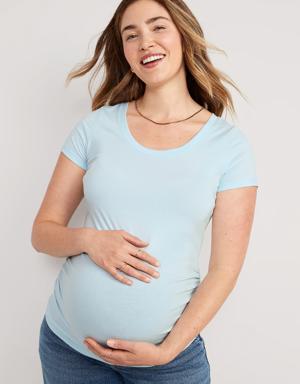 Maternity EveryWear Scoop-Neck T-Shirt blue