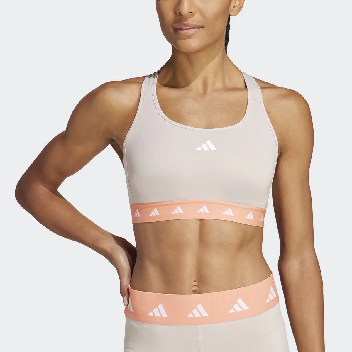 Adidas Powerreact Training Medium-Support Techfit Bra. 1