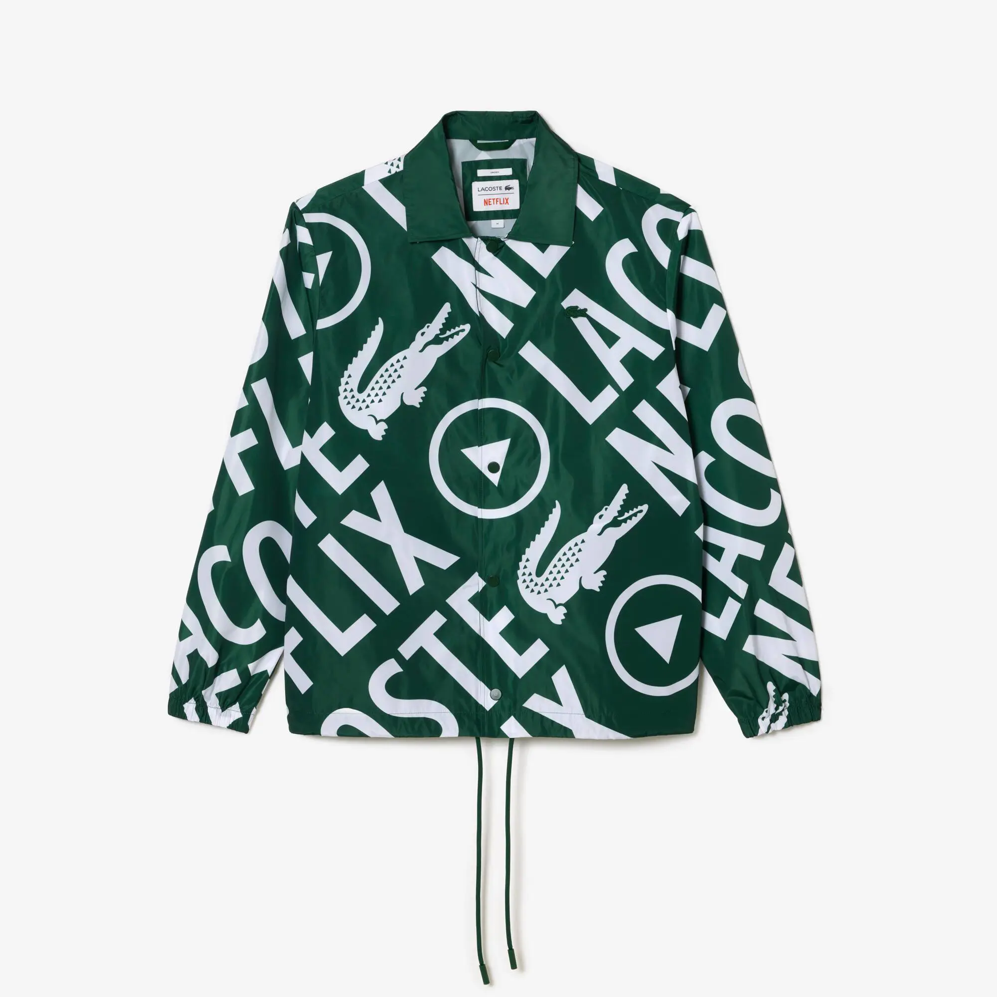 Lacoste Unisex Lacoste x Netflix Printed Polo Jacket. 2
