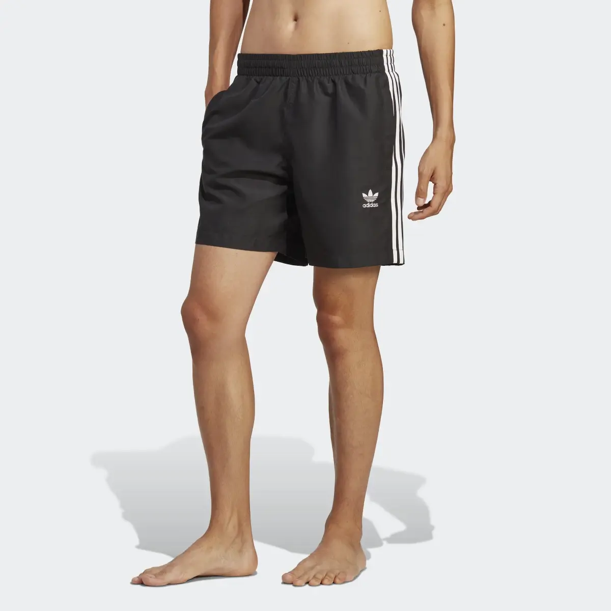 Adidas Originals Adicolor 3-Stripes Swim Shorts. 1