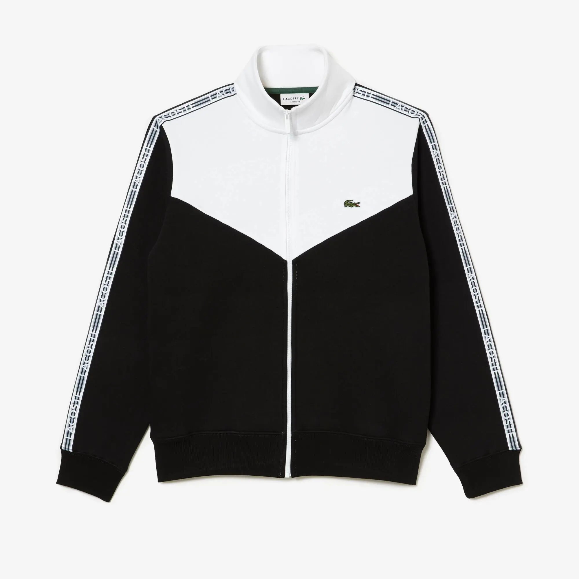 Lacoste Men’s Lacoste Classic Fit Colourblock Zipped Jogger Sweatshirt. 2