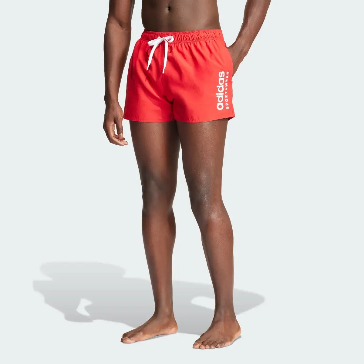 Adidas Essentials Logo CLX Shorts. 1