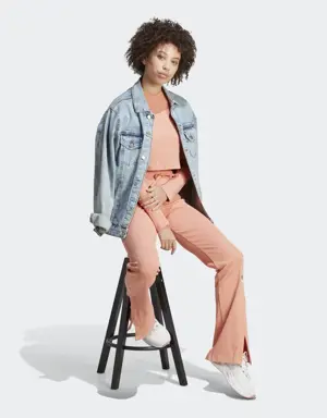 Adidas Lounge Ribbed Flared-Leg Pants. 3 Adidas Lounge Ribbed Flared-Leg Pants. 3