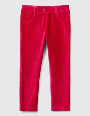ribbed chenille trousers