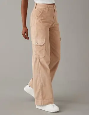 Dreamy Drape Stretch Corduroy Super High-Waisted Baggy Wide-Leg Pant