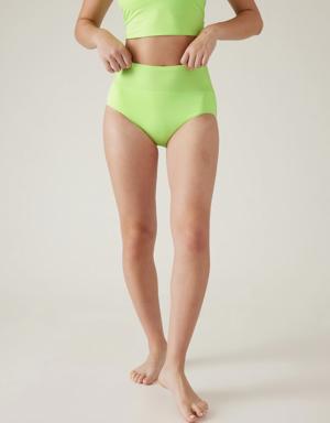 Athleta High Waist Swim Bottom green