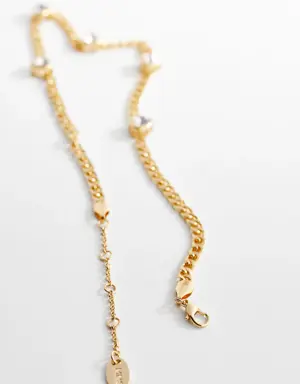 Crystal chain necklace