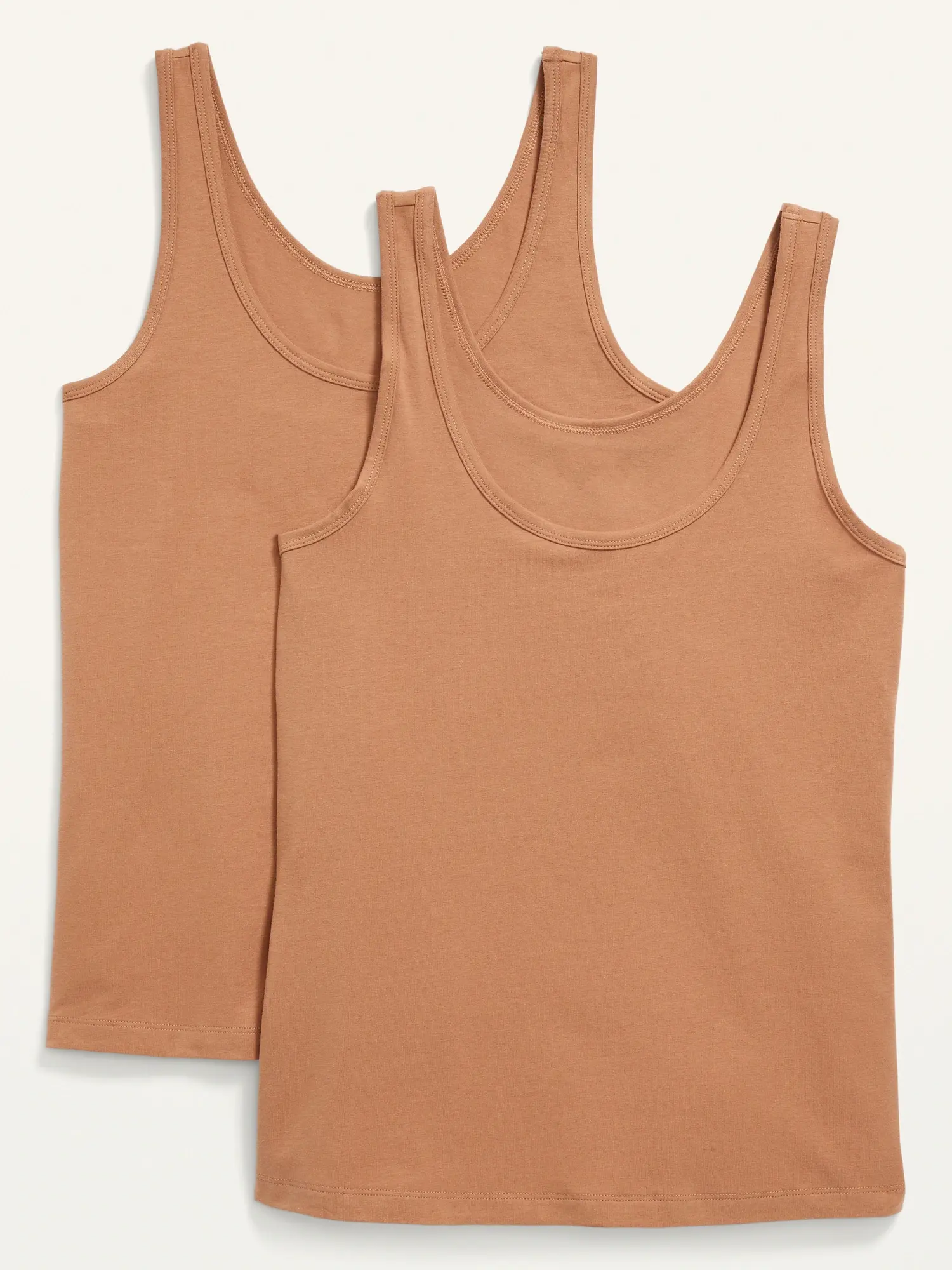 Old Navy Sleeveless First Layer Tank 2-Pack for Women brown. 1