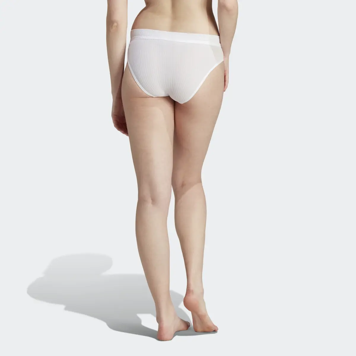 Adidas Adicolor Flex Ribbed Cotton Bikini Pants. 2