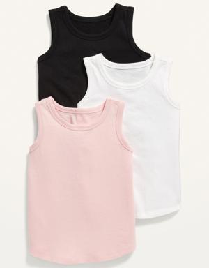 Unisex Solid Tank Top 3-Pack for Toddler multi