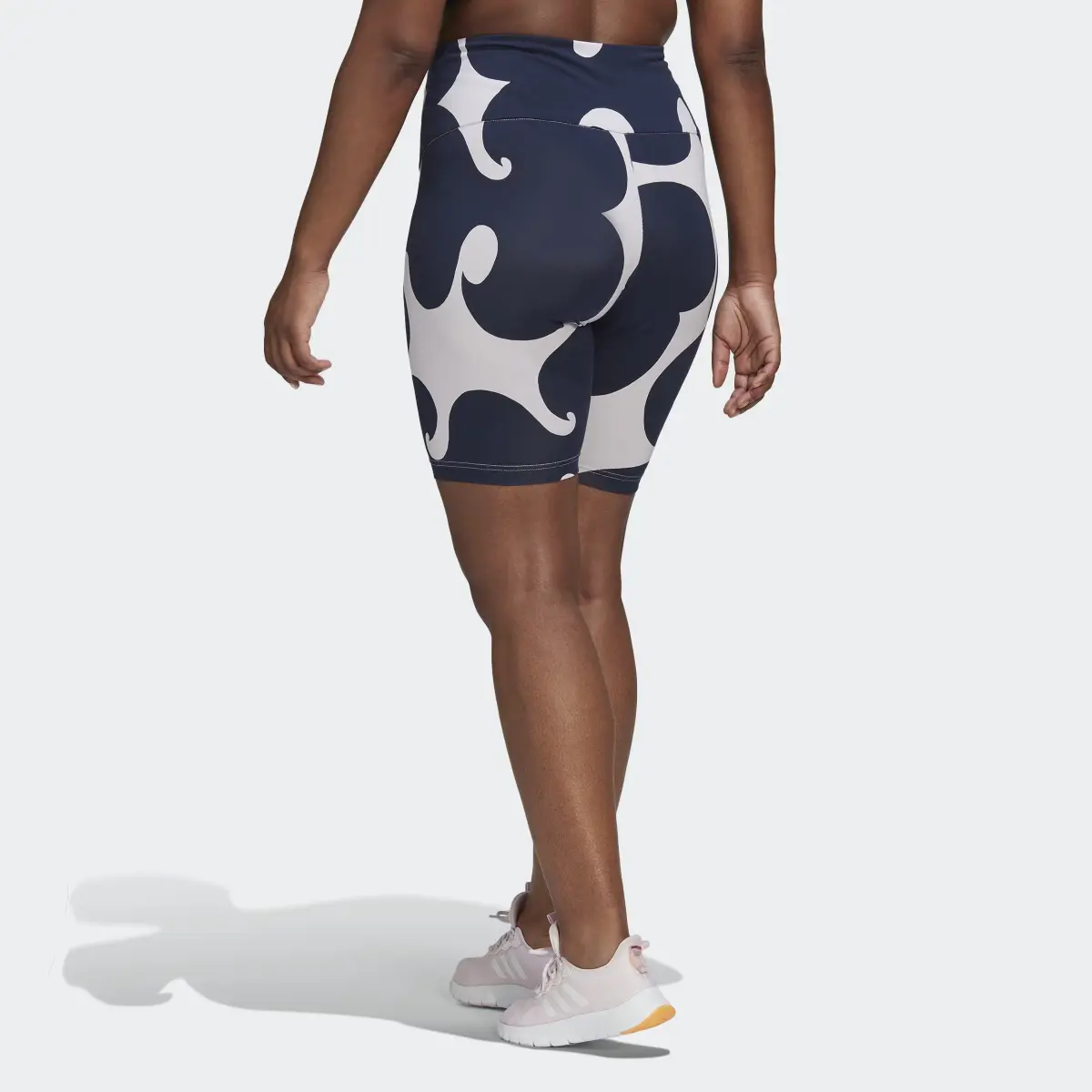 Adidas Marimekko Rib Knee-Length Short Tights (Plus Size). 3