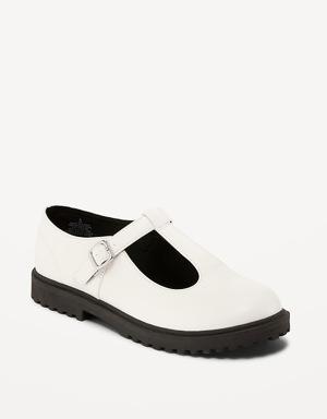 Faux-Leather Mary-Jane T-Strap Shoes for Girls
