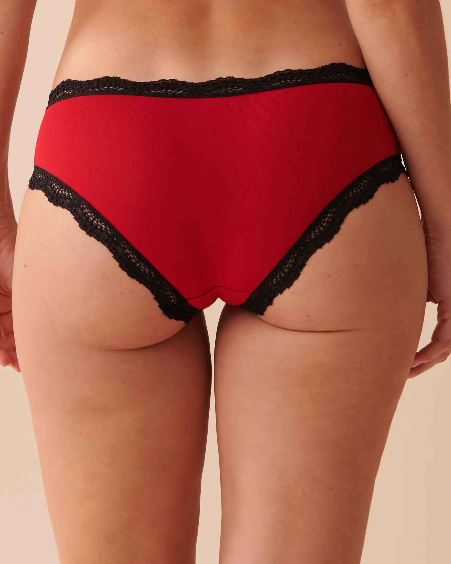 La Vie en Rose Modal and Lace Trim Hiphugger Panty. 2