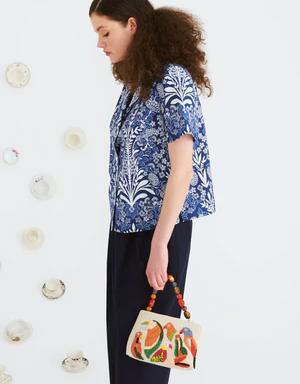 Bird of Paradise Embroidered Bag