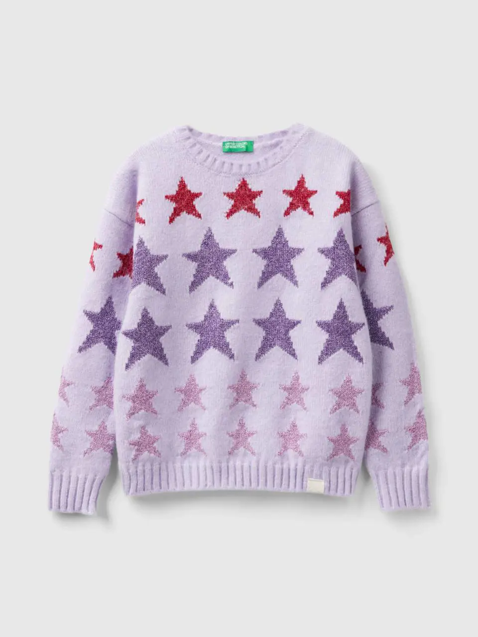 Benetton sweater with lurex stars. 1