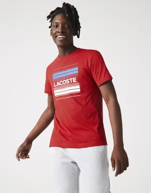 Lacoste Men's SPORT Stylized Logo Print Organic Cotton T-Shirt