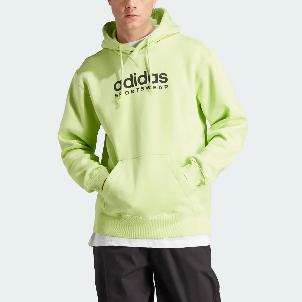 Adidas All SZN Fleece Graphic Hoodie. 1