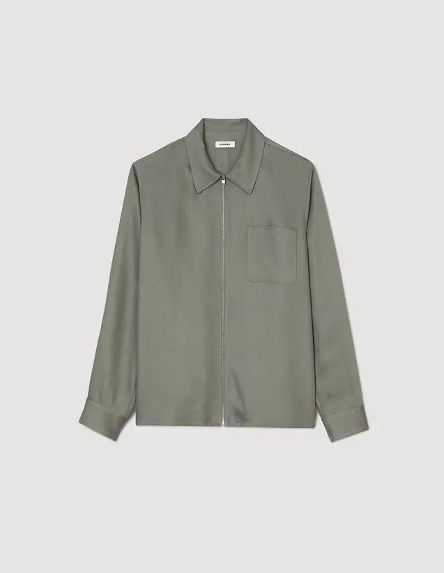 Sandro Zip-up shirt. 2