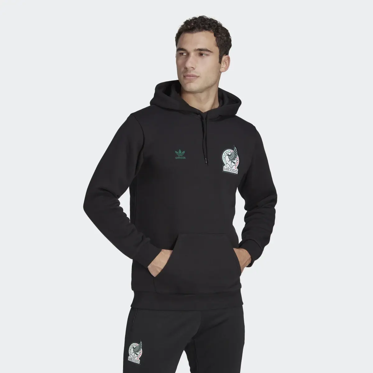 Adidas Sudadera con Gorro Selección Nacional de México. 2