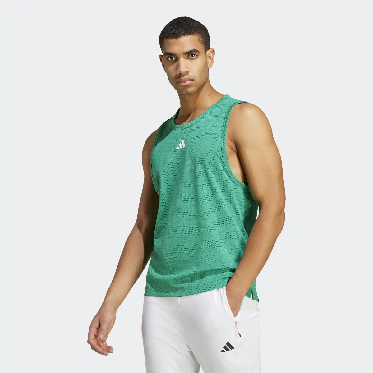 Adidas Train Icons 3-Stripes Training Tank Top. 2