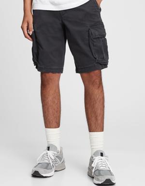 11" Twill Cargo Shorts with GapFlex black