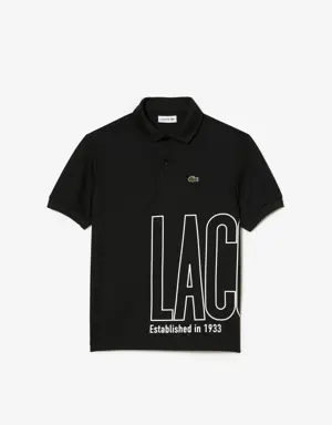 Jungen LACOSTE Polo-Shirt aus ultra-Dry Piqué mit Aufdruck