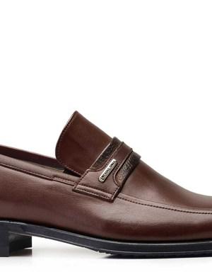 Kahverengi Klasik Loafer Erkek Ayakkabı -10452-