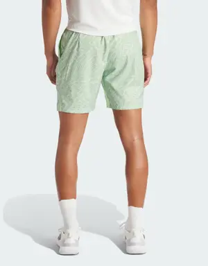 Adidas Short de tennis ergonomique imprimé HEAT.RDY Pro 17,8 cm. 2