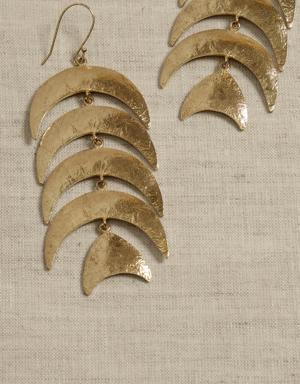 Mooncast Statement Earrings &#124 Aureus + Argent gold