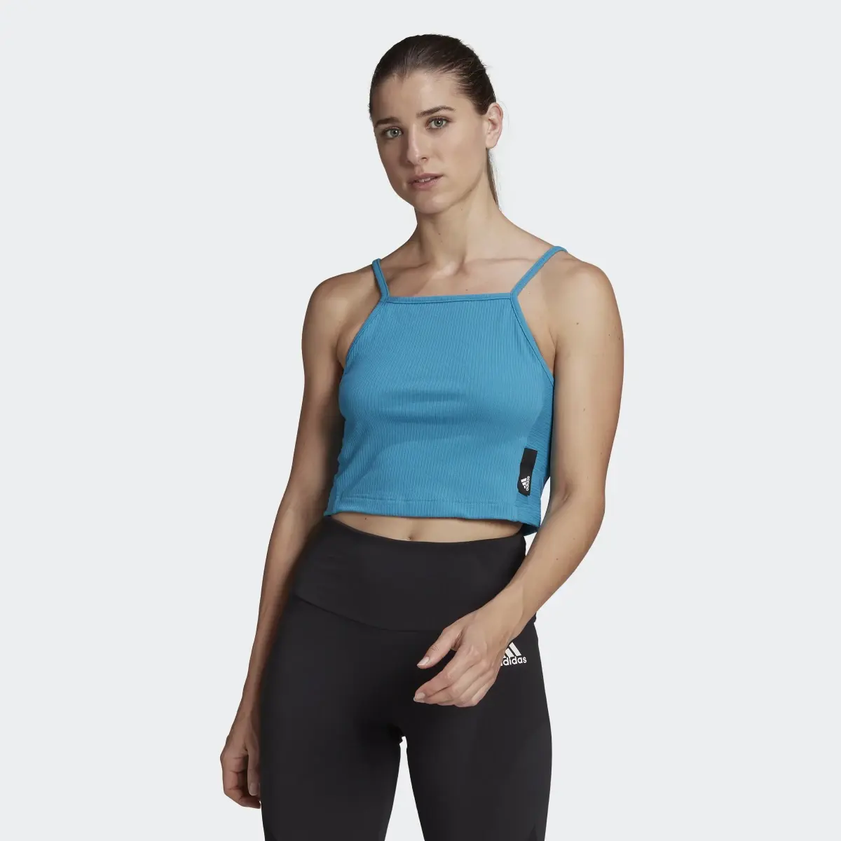 Adidas Sportswear Studio Lounge Rib Top. 2