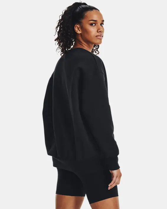 Under Armour Women's UA Icon Fleece Oversized Crew. 2