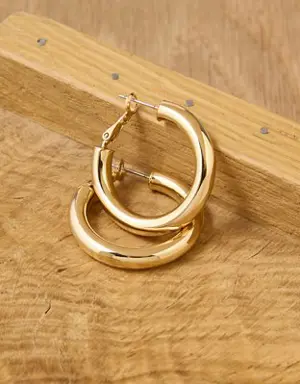 O Chunky Hoop Earrings