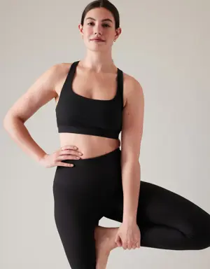 Athleta Exhale Rib Bra A-C black