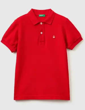 slim fit polo in 100% organic cotton