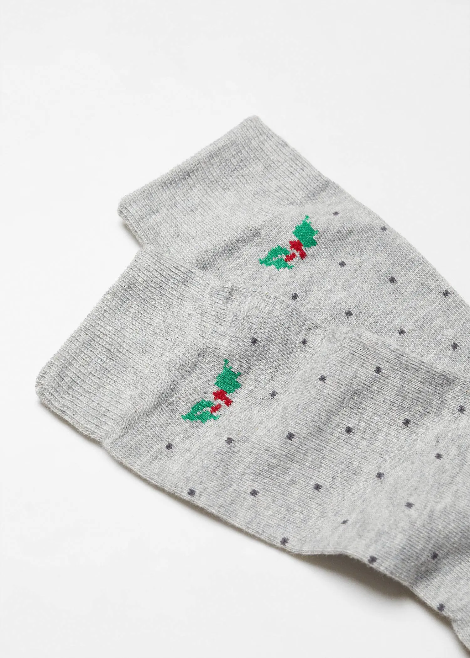 Mango Christmas-print cotton socks. 2