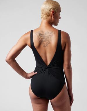 Athleta Hampton One Piece Swimsuit black